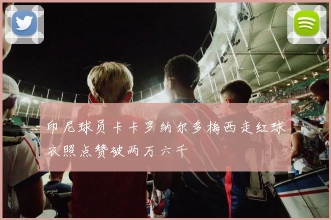 印尼球员卡卡罗纳尔多梅西走红球衣照点赞破两万六千
